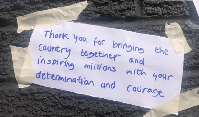 Marcus Rashford messages of support on his mural