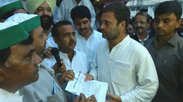 उत्तर प्रदेश में राहुल गांधी की किसान यात्रा