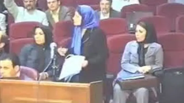 نسرین ستوده در جلسه دادگاه شیرین عبادی