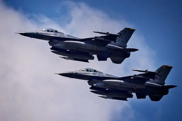 Máy bay chiến đấu F-16 của Không quân Mỹ trong cuộc tập trận chung với Philippines hồi tháng 5/2023
