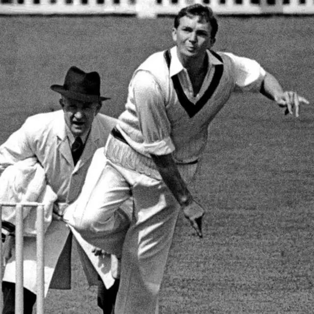 Australian cricketer and team captain Richie Benaud