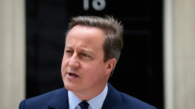 David Cameron outside 10 Downing Street
