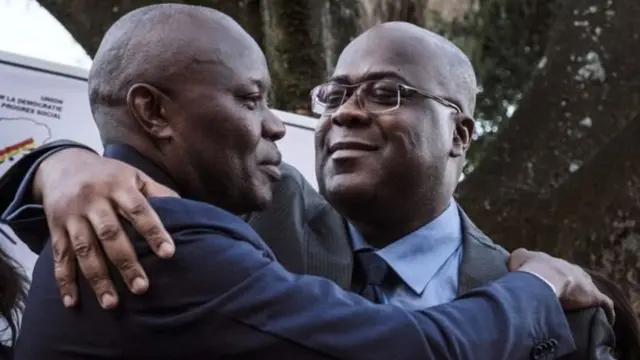 Felix Tshisekedi na Vital Kamerhe (ibumoso)