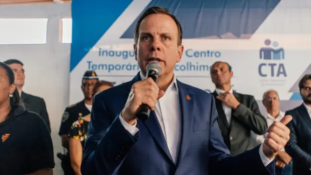 João Doria discursa na inauguraçãopixbet cnpjum postopixbet cnpjsaúde