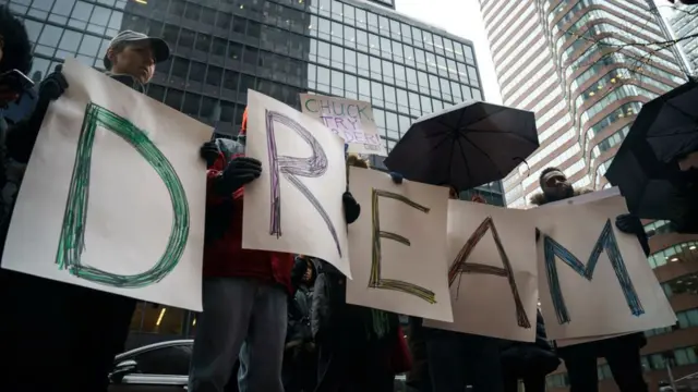 Manifestación de dreamers.