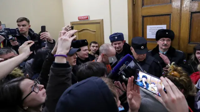 Зал 2-го Западного окружного военного суда, где проходит заседание по делу "Сети"