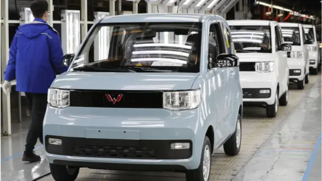 O Hong Guang Mini EV está sendo construídowww bola10 betuma joint venture conhecida como Wuling com a gigante automobilística americana General Motors (GM).