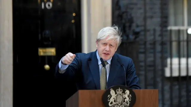 Boris Johnson, primer ministro británico.