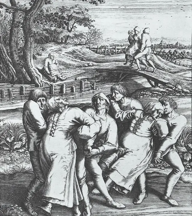 Grabado de Hendrick Hondius (1642) a partir de un dibujo de Pieter Brueghel el Viejo (1564)