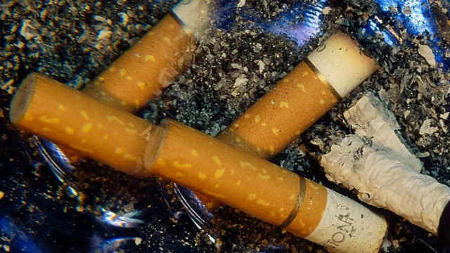 Opušci cigarete u pepeljari