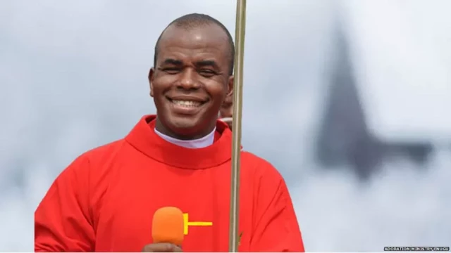 Father Ejike Mbaka na di Spiritual Director of Adoration Ministry Enugu Nigeria