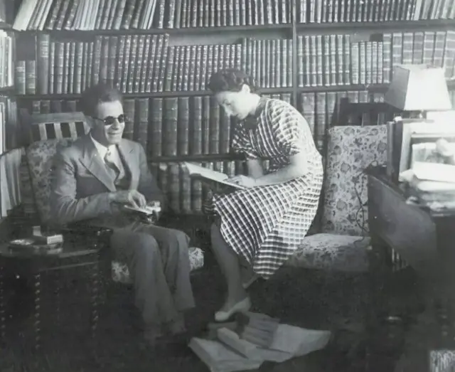 عميد الأدب العربي طه حسين وسوزان بريسو