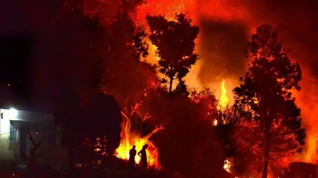 उत्तराखंड के जंगलों में लगी आग