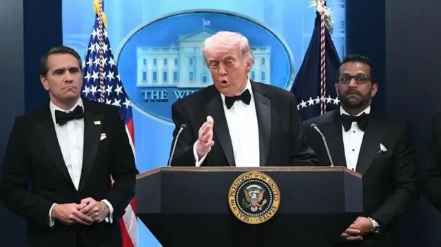 டிரம்ப், வெள்ளை மாளிகை, விருந்து, துப்பாக்கிச் சூடு