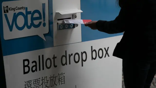 华盛顿州的选票投放箱