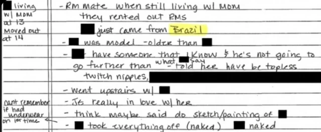 Documento divulgado pelo Departamento de Justiça dos EUA cita modelo que 'acabou de vir do Brasil'
