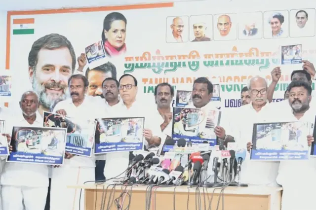 புகைப்பட ஆதாரத்தை வெளியிட்ட தமிழ்நாடு காங்கிரஸ் கமிட்டி தலைவர்  செல்வப்பெருந்தகை 