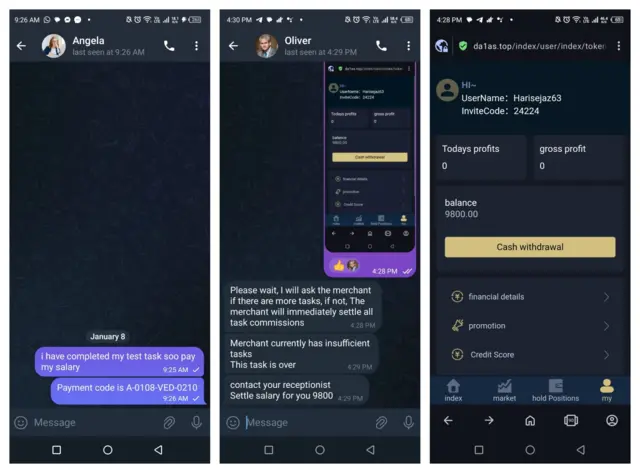 حارث بتاتے ہیں کہ اس ساری کہانی کا آغاز ایک وٹس ایپ میسج سے ہوا