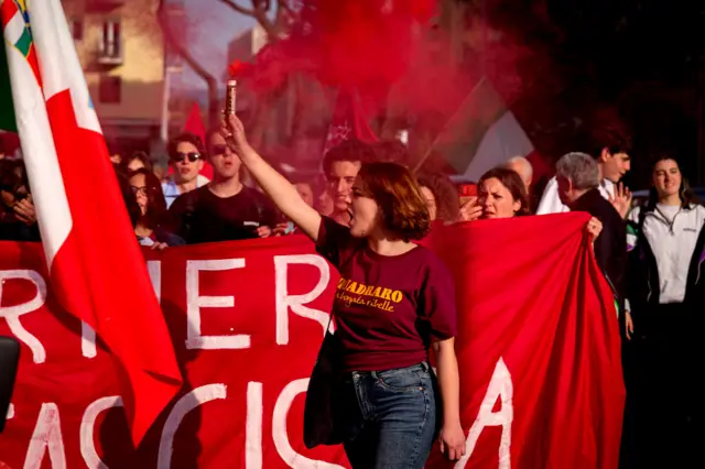 Ülke genelinde faşizme karşı pek çok gösteri düzenlendi