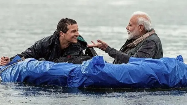 बेअर ग्रिल्स, नरेंद्र मोदी, डिस्कव्हरी