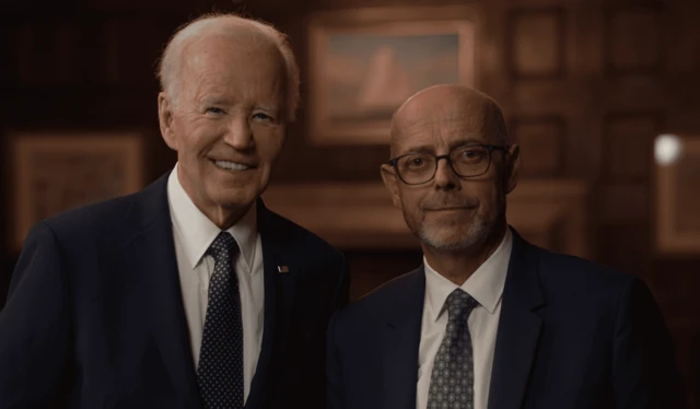 BBC'nin Today programı sunucusu Nick Robinson ve Joe Biden