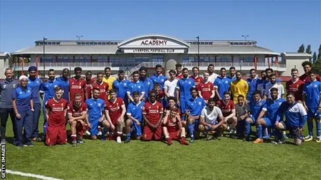 লিভারপুল অনুর্ধ্ব ফুটবল দলের সঙ্গে পাঞ্জাব এফএ ফুটবল দল