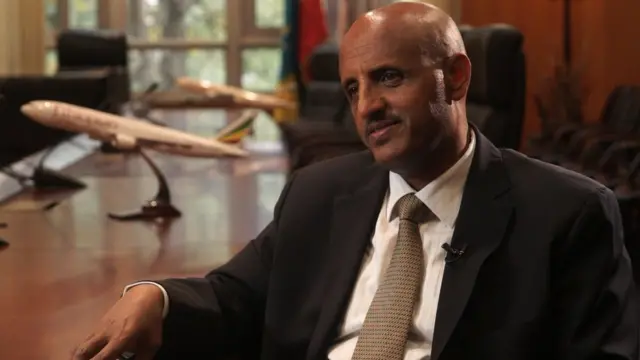 ዋና ፈጻሚ ስራሕ መገዲ ኣየር ኢትዯጵያ ኣይተ ተወልደ