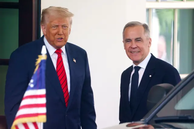 Donald Trump y Mark Carney