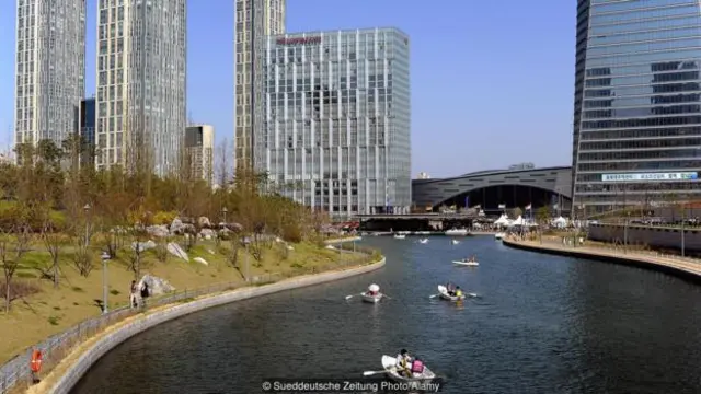 松岛国际商务区的第一期建设只用了5年时间