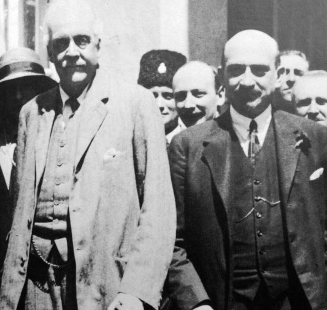 Chaim Weizmann with Lord Balfour