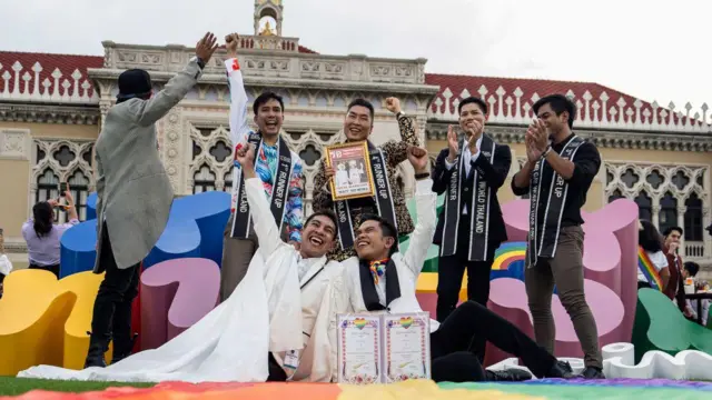 Perayaaan RUU pernikahan sesama jenis di Thailand