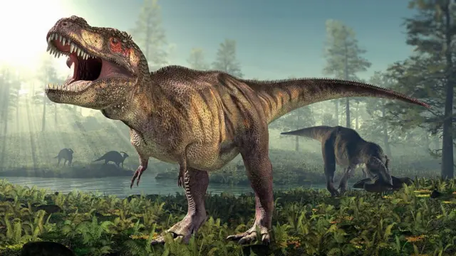 Representação artística do Tyrannosaurus rex