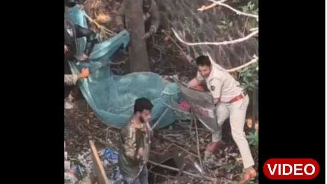 పులిని పట్టుకున్న పోలీసులు 