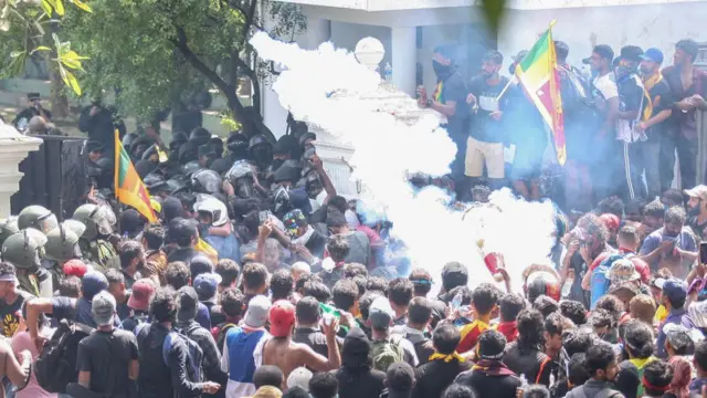 Protesto no Sri Lanka
