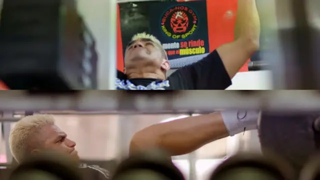 Shocker haciendo ejercicio