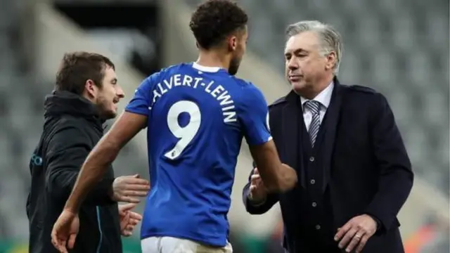 Clavert-Lewin na Carlo Ancelloti