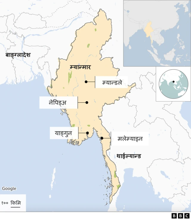 म्यान्मार नक्सा