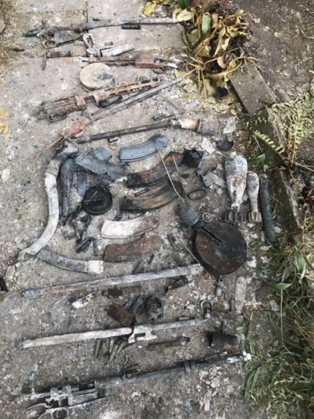 Арсенал оружия, найденного в доме Игоря Зенкова