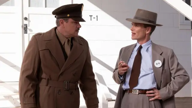 Matt Damon and Cillian Murphy in Oppenheimer