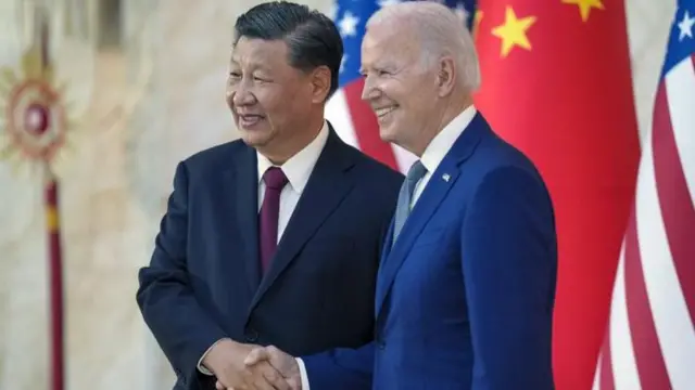 ਚੀਨੀ ਰਾਸ਼ਟਰਪਤੀ ਸ਼ੀ ਜਿਨਪਿੰਗ ਅਤੇ ਅਮਰੀਕੀ ਰਾਸ਼ਟਰਪਤੀ ਜੋਅ ਬਾਇਡਨ