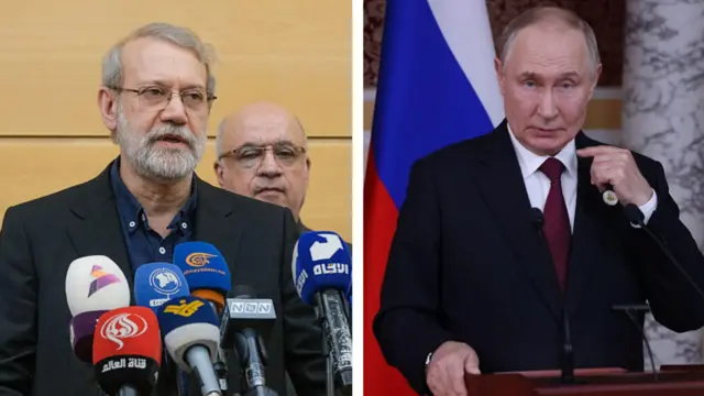 ولادیمیر پوتین و علی لاریجانی