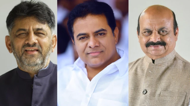 డీకే శివకుమార్, కేటీఆర్, బసవరాజ బొమ్మై