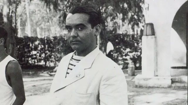 Federico García Lorca en la finca de Alberto Mondino, Uruguay, febrero de 1934.