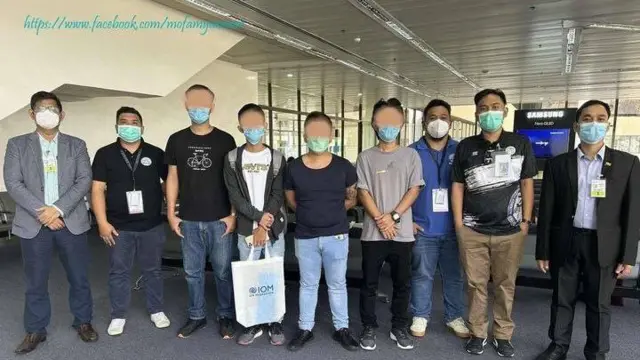 4 Burmese people rescue and return home from Philipines