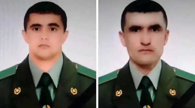 ډګرمن زربان نوروزبیکوف او جګړن عصمت الله ګربانوف، هغه تاجک سرحدي ساتونکي وو چې په دې وروستیو کې له افغانستان سره په پوله کې ووژل شول.