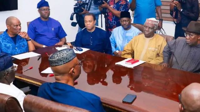 Govnor Nyesom Wike and oda angry PDP Leaders