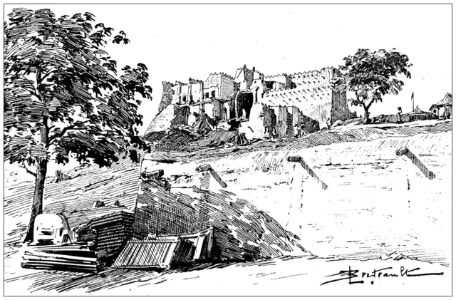 Image ancienne : Fort conquérant de Sikasso, Mali 
