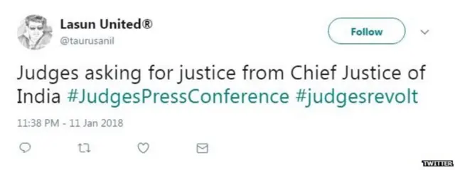 લાસૂન યુનાઇટેડ નામના યૂઝરનું ટ્વીટ