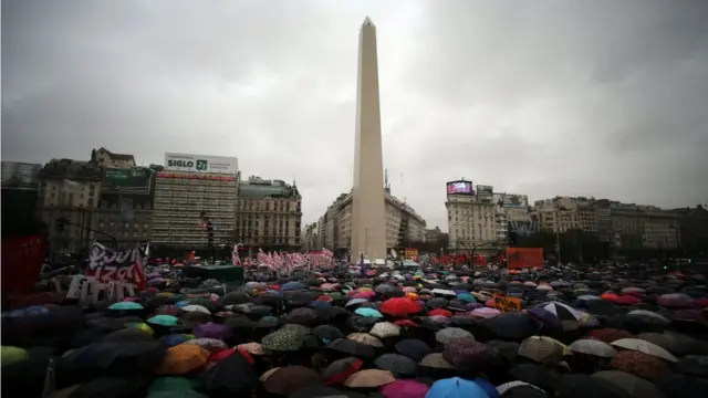 Protesto na Argentina