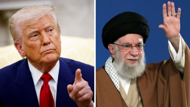 Donald Trump y Ali Jamenei.